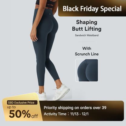 High Waisted Scrunch Butt Lifting Tummy Control Pocket Shaping Training Leggings