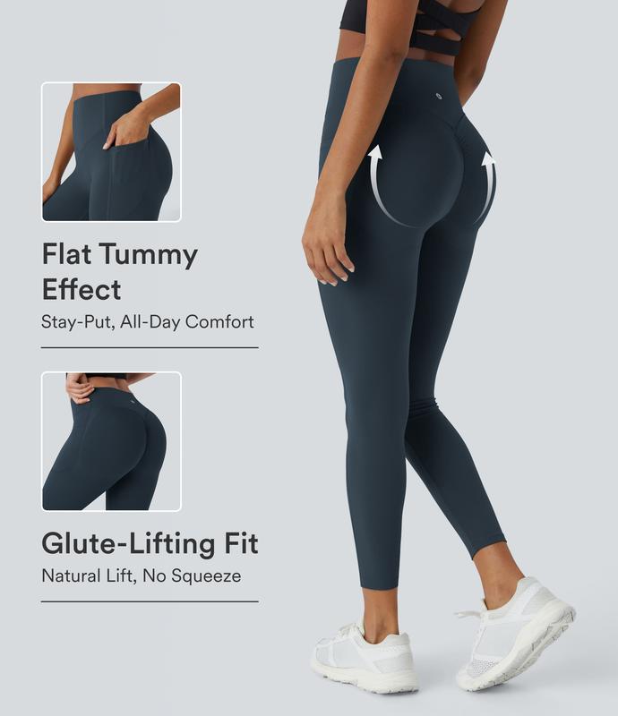 High Waisted Scrunch Butt Lifting Tummy Control Pocket Shaping Training Leggings