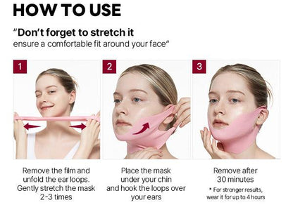 Camellia Deep Collagen Chin Lifting Gel Mask – Neck Solution, Double Chin Reducer, Defined Jawline Shaper, Firming, Jeju Camellia Ingredients for Skin Repair-up