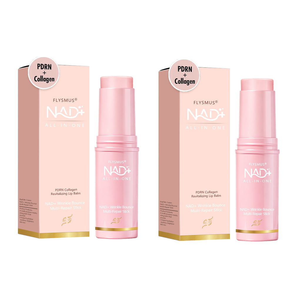 flysmus® NAD+ Wrinkle Bounce Multi-Repair Stick | All-in-One rejuvenating balm that can be used as an eye cream, neck cream, lip balm, makeup primer, or moisturizing mist alternative