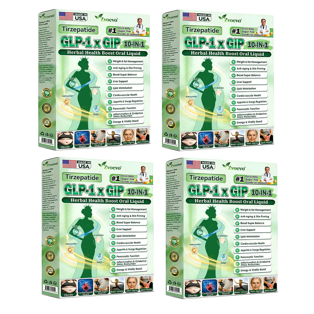 Official Store 🇺🇸 | Zvoevo® Tirzepatide GLP-1 × GIP 10-in-1 Herbal Health Booster Oral Drops (Once daily, visible changes in 7 days)  ✅ Suitable for various conditions such as obesity, loose skin, diabetes, sleep apnea, joint issues, and more 🔥