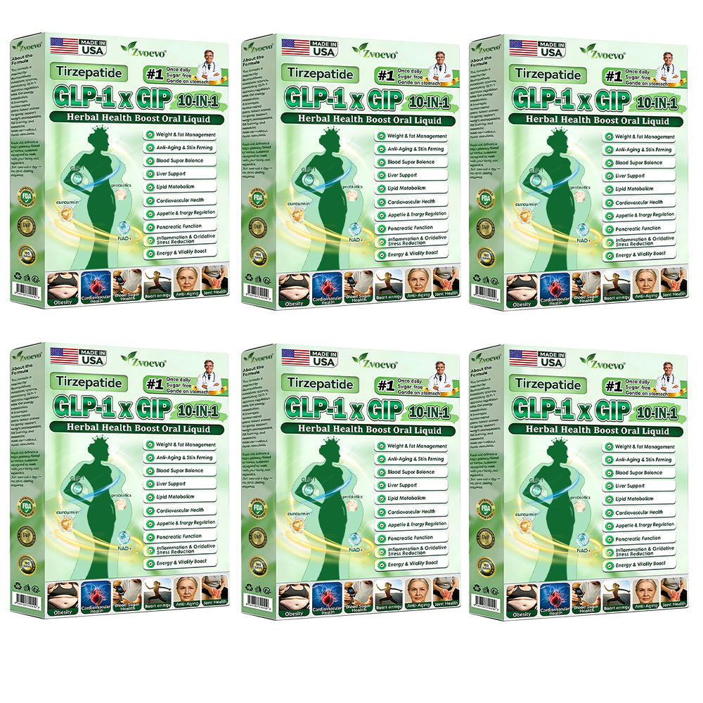Official Store 🇺🇸 | Zvoevo® Tirzepatide GLP-1 × GIP 10-in-1 Herbal Health Booster Oral Drops (Once daily, visible changes in 7 days)  ✅ Suitable for various conditions such as obesity, loose skin, diabetes, sleep apnea, joint issues, and more 🔥