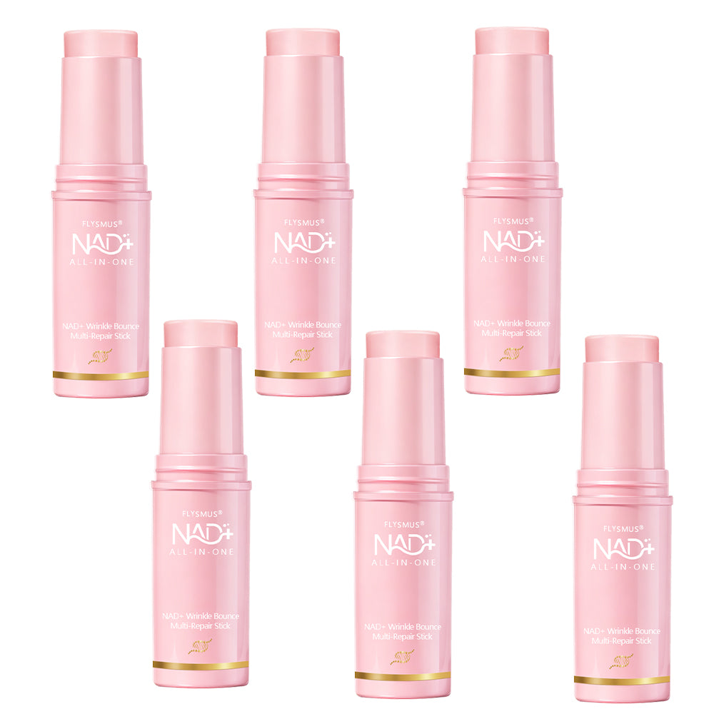 flysmus® NAD+ Wrinkle Bounce Multi-Repair Stick | All-in-One rejuvenating balm that can be used as an eye cream, neck cream, lip balm, makeup primer, or moisturizing mist alternative