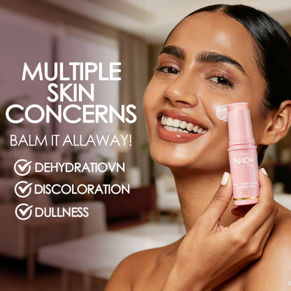 flysmus® NAD+ Wrinkle Bounce Multi-Repair Stick | All-in-One rejuvenating balm that can be used as an eye cream, neck cream, lip balm, makeup primer, or moisturizing mist alternative